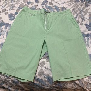 Ralph Lauren green striped shorts